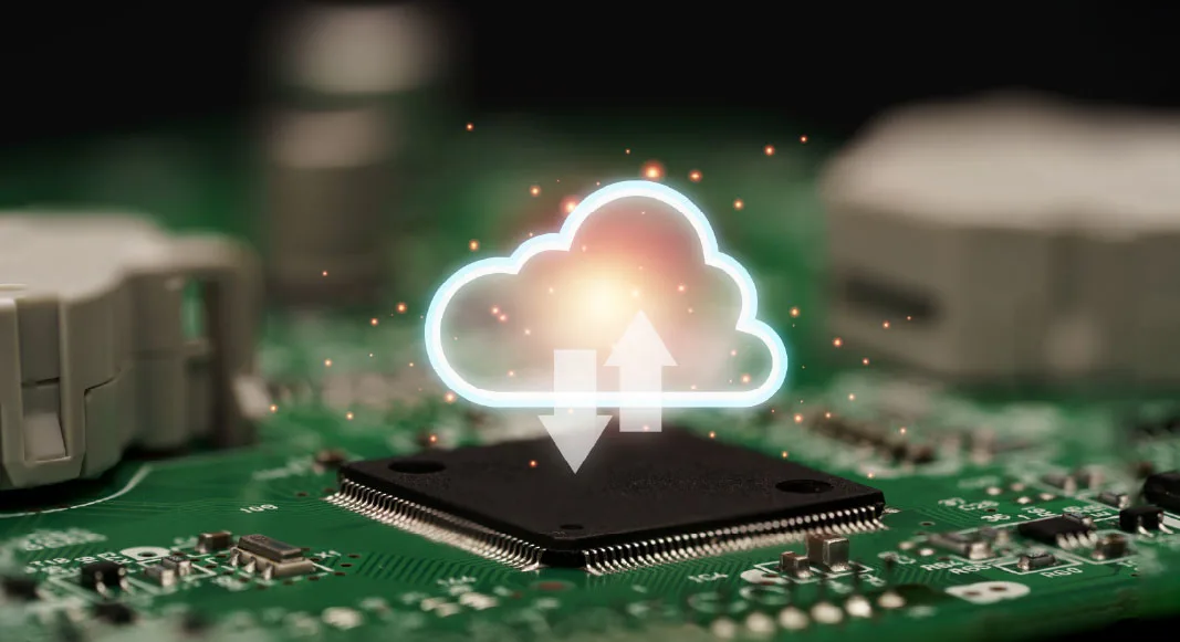 Engineers collaborating with real-time data insights